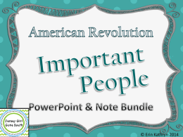 Important People PowerPoint