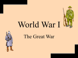 WWI Overview
