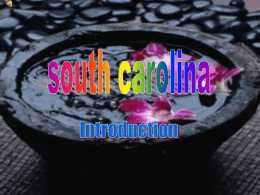 1.THE Introduction of two states in the American. South Carolina and