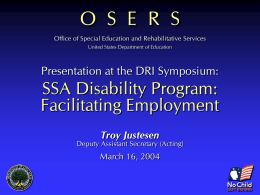 Troy Justesen - Disability Research Institute