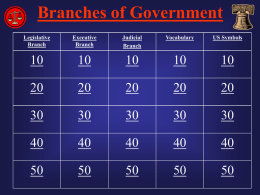File FINAL Branches of Gov`t Jeopardy