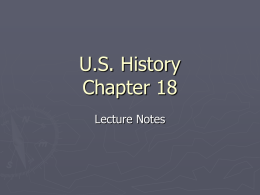 US History Chapter 18