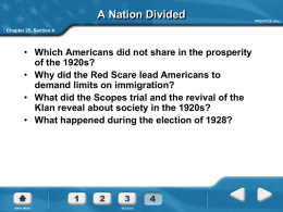 A Nation Divided Which Americans did not share in the prosperity of