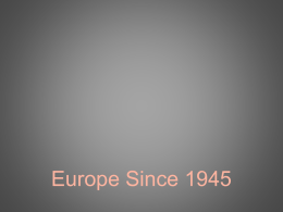 Europe Since 1945 - roadrunner-APEH