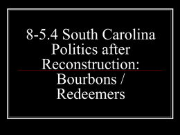 South Carolina Bourbons