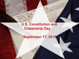 Constitution Day Power Point 2015