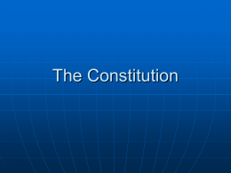 The Constitution - Crawford`s History In The Making