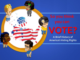 Voting Rights PPT MASTERx