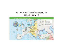 American Involvement in World War I