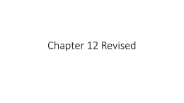 Chapter 12 Revised