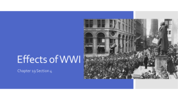Ch 19 s4 Effects of WWI