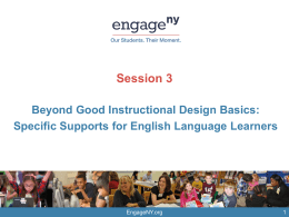 Presentation: ELL Specific Supports In Action