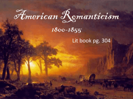 American Romanticism 1800-1860