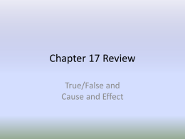 Chapter 17 Review - Aurora City Schools