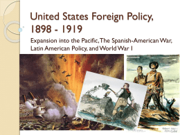 United States Foreign Policy, 1898