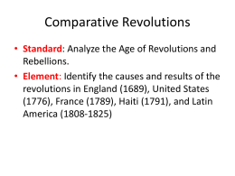 Revolutions in the Americas