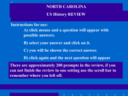 US History EOC Review