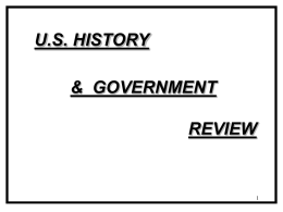 US History Review packet