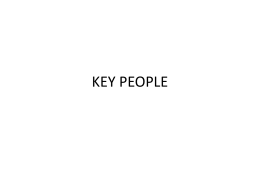 Key people and event power point