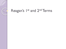 Reagan*s 1st and 2nd Terms