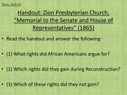 What Were Rights Gained By African Americans During
