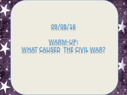 What caused the civil war?