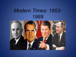 Modern Times: 1953-1989