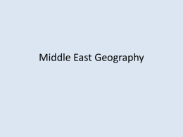 Middle East Geography PowerPoint