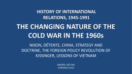 history of international relations, 1945-1991