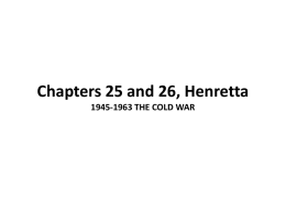 Chapters 25 and 26 (PowerPoint)
