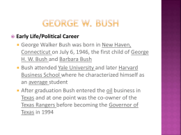 Bush 2 Administrationx