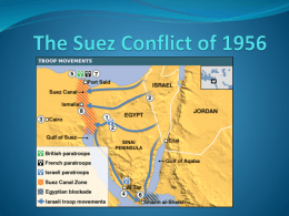 The Suez Conflict of 1956