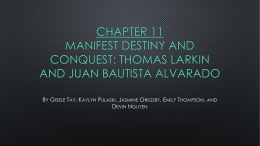 Chapter 11 Manifest Destiny and Conquest: Thomas