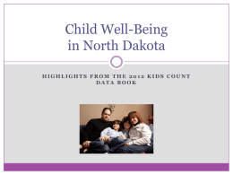 RESOURCE - Child Well-Being in North Dakota