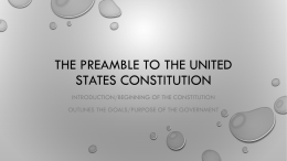 The Preamble Notes and Drawing Instructions