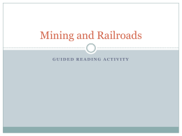 Mining and Railroads - pams