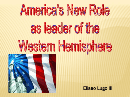 Americas New Role as World Leaderx