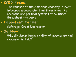 Between the Wars - The Great Depression