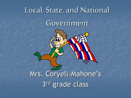 Local, State, and National Government