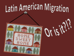 Latin American Migration