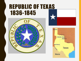 Republic of Texas 1836-1845