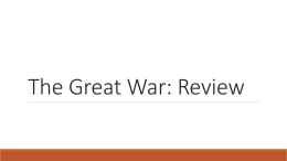 The Great War: Review