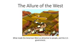 The Allure of the West