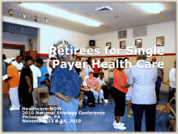 Retirees for Single Payer Health Care