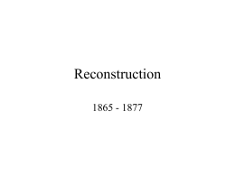 SOL 7 Civil War and Reconstruction