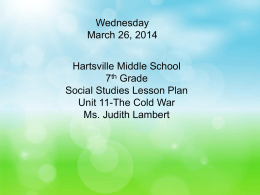 check for understanding - Hartsville Middle School