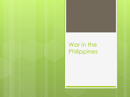 War in the Philippines