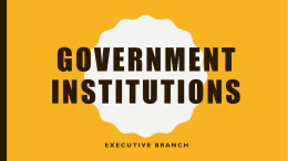 Government Institutions EXEC Branchx