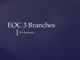 EOC 3 Branches
