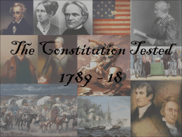 Federalist Era/First 5 Presidents